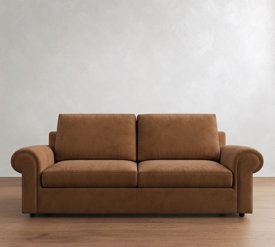 Bellevue Leather Sofa (61"-121") by Pottery Barn