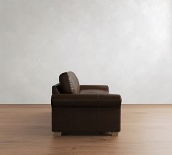 PB Comfort Modern Roll Arm Leather Sleeper Sofa (61"&ndash;87")