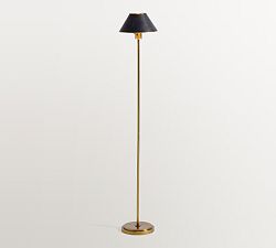 Ford Metal &amp; Leather Floor Lamp (54")