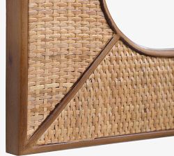 Bali Rattan Rectangular Wall Mirror