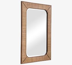 Bali Rattan Rectangular Wall Mirror