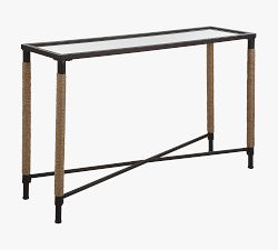 Rora Metal &amp; Glass Console Table (52")