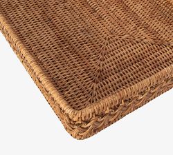 Tava Braided Rattan Rectangular Tray