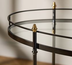 Marlette Metal Bar Cart (34")