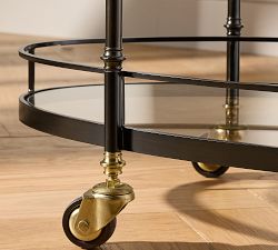Marlette Metal Bar Cart (34")
