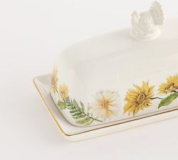 Bedford Harvest Stoneware Turkey Butter Dish