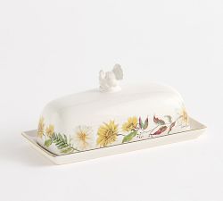 Bedford Harvest Stoneware Turkey Butter Dish