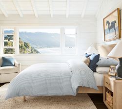 Wheaton Striped Linen Cotton Duvet Cover