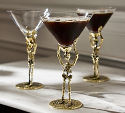 Skeleton Martini Glasses