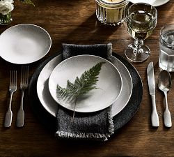 Modern Reactive Glaze Stoneware Dinnerware Collection