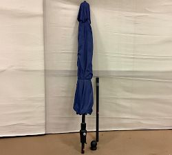 Open Box: 9' Round Outdoor Patio Umbrella with Rustproof Aluminum Tilt Frame - Sunbrella® Cobalt, Black