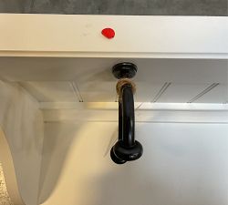 Open Box: Aubrey Modular Entryway Shelf with Hooks (45"W x 14"H) - Dutch White