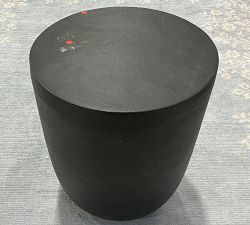 Open Box: Bayard Metal Round Outdoor Accent Table (16") - Aged Gray