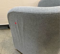 Open Box: Blake Swivel Chair - Performance Heathered Basketweave River