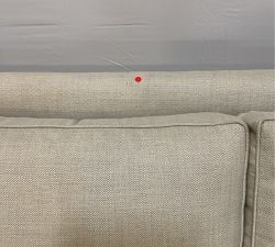 Open Box: Cameron Square Arm Sofa (86"), 3-Seater - Sunbrella® Performance Slub Tweed Pebble