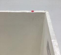 Open Box: Capiz Trash Can - White