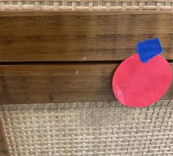 Open Box: Catalina Cane 6-Drawer Wide Dresser (64") - Antique Umber