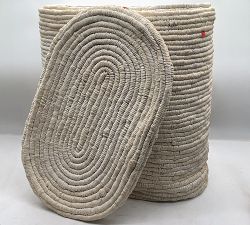 Open Box: Coil Double Hamper - Whitewash