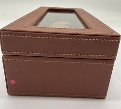 Open Box: Grant Leather Watch Box - Cognac
