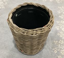 Open Box: Handcrafted Bridges Woven Basket Planter (18"D x 19"H) - Natural/Gray