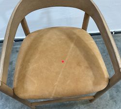Open Box: Laguna Leather Counter Stool (24") - Keystone Sandstone, Seadrift