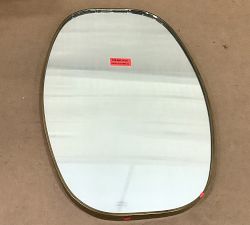 Open Box: Linden Oval Mirror (22" x 33") - Tumbled Brass