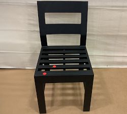 Open Box: Malibu Metal Outdoor Dining Side Chair Frame Only - Black