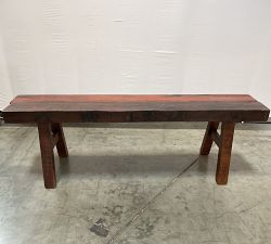 Open Box: Rustic Reclaimed Wood Bench (60") - Weavers Brown