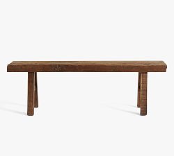Open Box: Rustic Reclaimed Wood Bench (60") - Weavers Brown