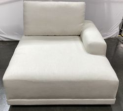 Open Box: Rutherford Right Chaise - Performance Everydaylinen™ Ivory