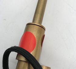 Open Box: Sherman Metal Adjustable Reading Floor Lamp (41") - Vintage Brass, Metal Shade