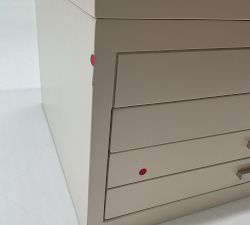 Open Box: Stella Jewelry Box, Large - Dutch White