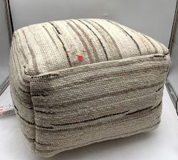 Open Box: Textured Pouf - Neutral