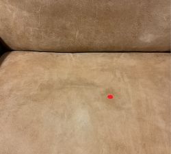 Open Box: Tyler Square Arm Leather Tall Manual Recliner with Nailheads (41") - Keystone Sandstone, Seadrift