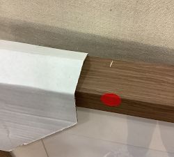 Open Box: Wave Wash Dune by Tara Hogan (37.5"W x 47.5"H) - Walnut Woodgrain
