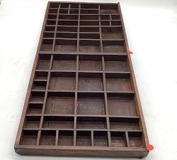 Open Box: Wooden Printers Tray Wall Art