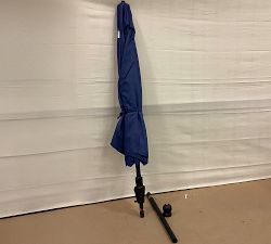 Open Box: 9' Round Outdoor Patio Umbrella with Rustproof Aluminum Tilt Frame - Sunbrella® Cobalt, Black