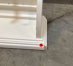 Open Box: Aubrey Modular Entryway Shelf with Hooks (45"W x 14"H) - Dutch White