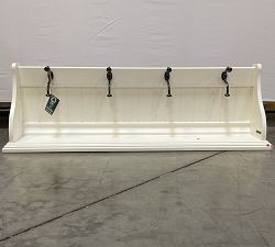 Open Box: Aubrey Modular Entryway Shelf with Hooks (45"W x 14"H) - Dutch White