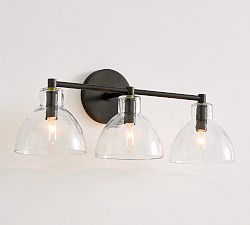 Open Box: Bridget Recycled Glass Triple Sconce (20") - Bronze
