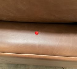 Open Box: Carmel Lounge Leather Corner - Churchfield Chocolate