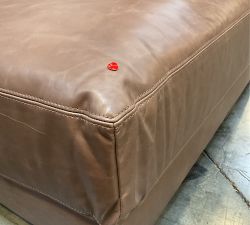 Open Box: Carmel Lounge Leather Corner - Churchfield Chocolate