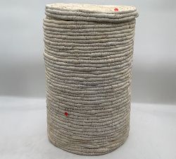 Open Box: Coil Single Hamper - Whitewash