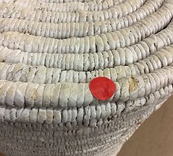 Open Box: Coil Single Hamper - Whitewash