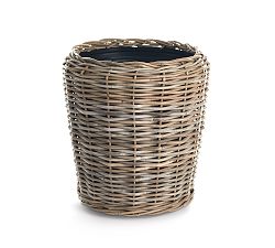 Open Box: Handcrafted Bridges Woven Basket Planter (18"D x 19"H) - Natural/Gray