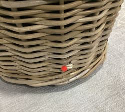 Open Box: Handcrafted Bridges Woven Basket Planter (18"D x 19"H) - Natural/Gray