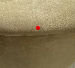 Open Box: Irving Roll Arm Swivel Armchair without Nailheads (33") - Performance Suede Moss