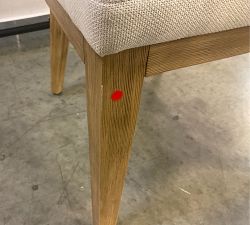 Open Box: Layton Upholstered Dining Chair - Performance Heathered Basketweave Alabaster, Seadrift