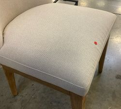 Open Box: Layton Upholstered Dining Chair - Performance Heathered Basketweave Alabaster, Seadrift