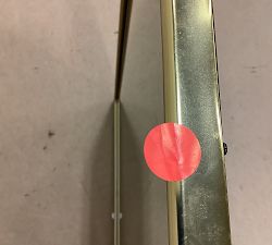 Open Box: Vintage Rounded Rectangular Mirror, Large (23"W x 35"H) - Vintage Brass